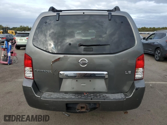 2005 Nissan Pathfinder LE with VIN 5N1AR18W55C762220, listed as a Copart auction lot 72419364 with 156,581 mi miles and Salvage Title. Bid and sale history available at carsss.com. Image 6.