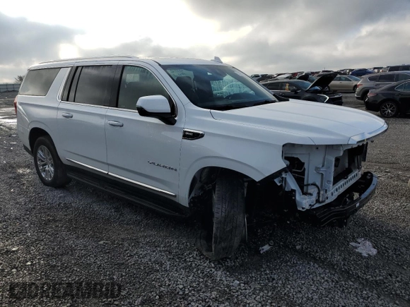 2023 GMC Yukon XL SLT with VIN 1GKS2GKDXPR267569, listed as a Copart auction lot 51517255 with 37,317 mi miles and Salvage Title. Bid and sale history available at carsss.com. Image 4.