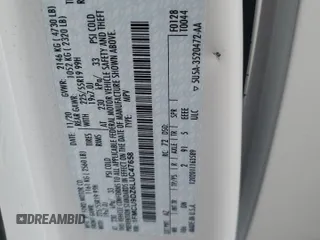 2020 Ford Escape Titanium Hybrid z VIN 1FMCU9DZ6LUC47658, wystawiony jako Copart lot #59599995 z przebiegiem 63 004 mil mil oraz Szkoda całkowita • Salvage title. Historia ofert i sprzedaży dostępna na DreamBid. Obrazek 12.