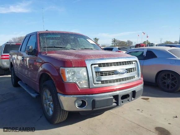 2014 Ford F-150 XL with VIN 1FTEX1CM9EFB16548, listed as a IAAI auction lot 41743490 with 232,325 mi miles. Bid and sale history available at carsss.com. Image 1.