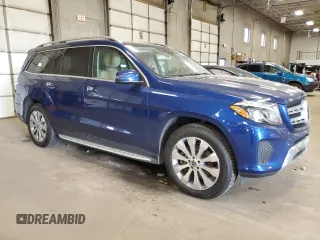 2017 Mercedes-Benz GLS 450 with VIN 4JGDF6EE7HA976883, listed as a Copart auction lot 50027235 with 133,304 mi miles and Salvage Title. Bid and sale history available at DreamBid. Image 4.