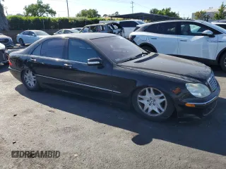 2003 Mercedes-Benz S 430 with VIN WDBNG70J43A347458, listed as a Copart auction lot 56427355 with Not provided miles and Clean title. Bid and sale history available at DreamBid. Image 4.