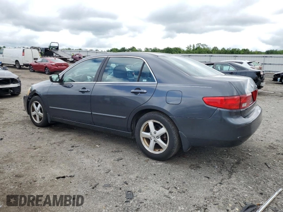 2005 Honda Accord EX z VIN 1HGCM56785A190684, wystawiony jako Copart lot #57291925 z przebiegiem 147 091 mil mil oraz Tytuł czysty. Historia ofert i sprzedaży dostępna na DreamBid. Obrazek 2.