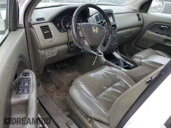2006 Honda Pilot EX-L with VIN 2HKYF18716H530224, listed as a Copart auction lot 45925625 with 333,299 mi miles and Salvage Title. Bid and sale history available at DreamBid. Image 8.