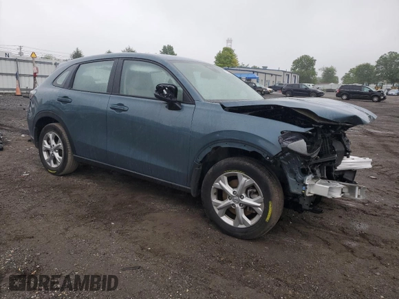 2024 Honda HR-V LX with VIN 3CZRZ1H35RM733313, listed as a Copart auction lot 57573485 with 23,683 mi miles and Salvage title. Bid and sale history available at DreamBid. Image 4.