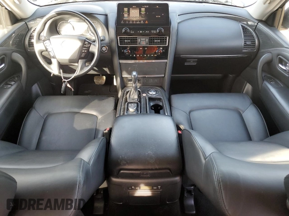 2023 Nissan Armada SV with VIN JN8AY2AC1P9182335, listed as a Copart auction lot 87447854 with 45,112 mi miles and Salvage Title. Bid and sale history available at carsss.com. Image 8.