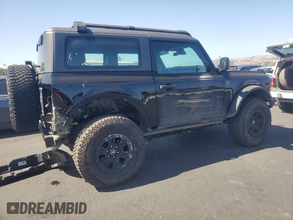 2023 Ford Bronco with VIN 1FMDE5CH2PLA96705, listed as a Copart auction lot 60813415 with 14,760 mi miles and Salvage title. Bid and sale history available at DreamBid. Image 3.