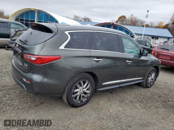 2013 Infiniti JX35 with VIN 5N1AL0MM0DC323277, listed as a Copart auction lot 78594824 with 89,012 mi miles and Clean Title. Bid and sale history available at carsss.com. Image 3.