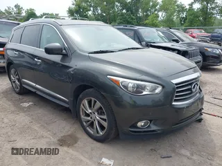 2014 Infiniti QX60 with VIN 5N1AL0MM4EC505517, listed as a IAAI auction lot 42688884 with 140,878 mi miles and . Bid and sale history available at DreamBid. Image 1.