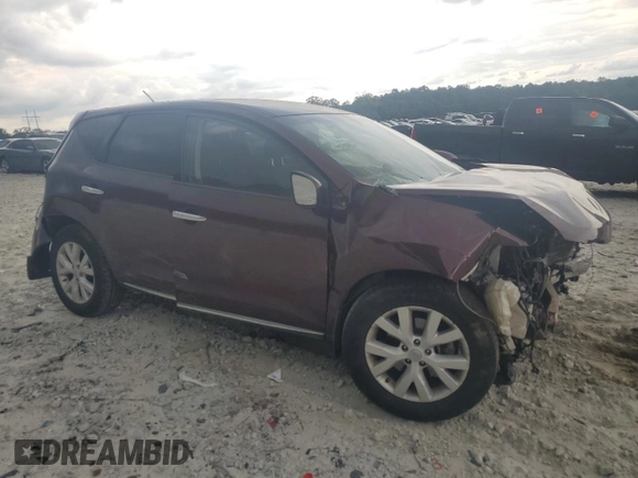 2013 Nissan Murano S with VIN JN8AZ1MU2DW203735, listed as a Copart auction lot 72191344 with 0 mi miles and Salvage Title. Bid and sale history available at carsss.com. Image 4.