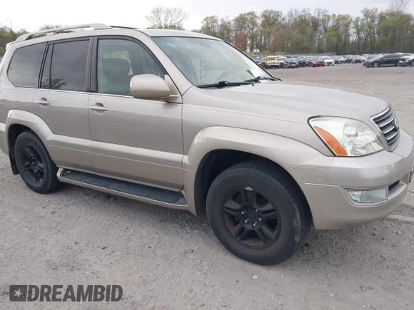2003 Lexus GX 470 z VIN JTJBT20X230003105, wystawiony jako IAAI lot #42063855 z przebiegiem 204 004 mil mil oraz . Historia ofert i sprzedaży dostępna na DreamBid. Obrazek 1.