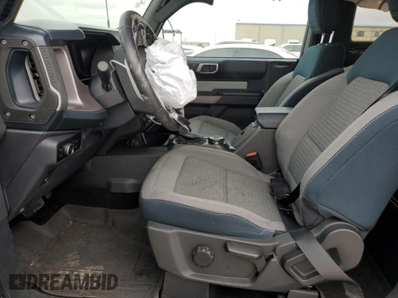 2023 Ford Bronco with VIN 1FMDE5AH9PLB38001, listed as a Copart auction lot 88151115 with 15,542 mi miles and Salvage title. Bid and sale history available at DreamBid. Image 7.