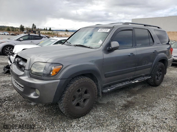 2005 Toyota Sequoia SR5 with VIN 5TDZT34A15S243856, listed as a Copart auction lot 48631245 with 221,965 mi miles and Salvage Title. Bid and sale history available at carsss.com. Image 1.
