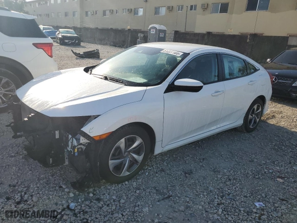 2019 Honda Civic Sedan LX with VIN 2HGFC2F62KH585253, listed as a Copart auction lot 51227105 with 44,913 mi miles and Salvage Title. Bid and sale history available at carsss.com. Image 1.