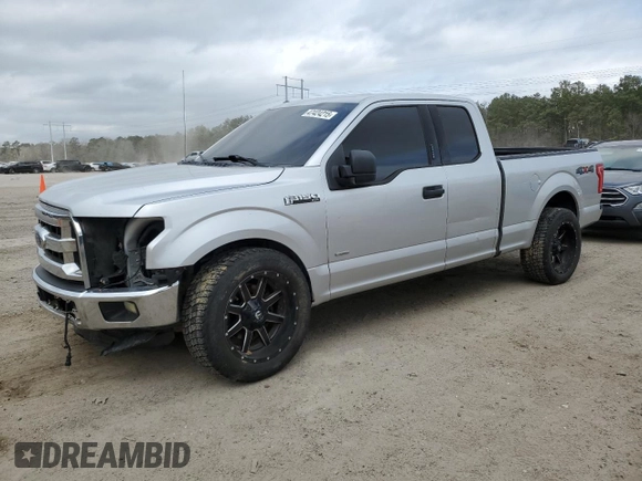2015 Ford F-150 XLT with VIN 1FTEX1EP5FFA92225, listed as a Copart auction lot 47424215 with 143,223 mi miles and Salvage Title. Bid and sale history available at carsss.com. Image 1.