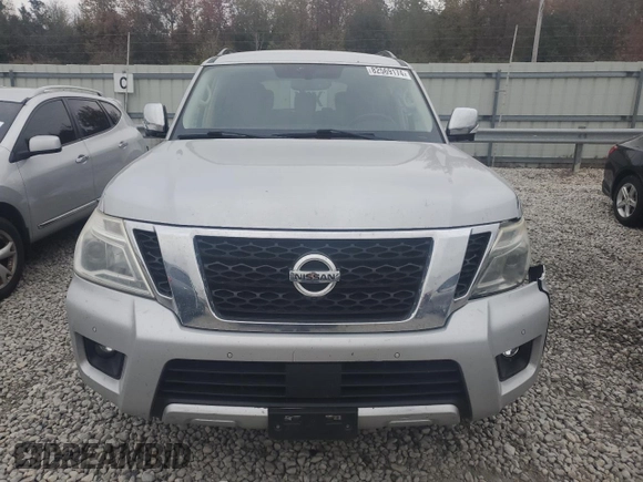 2018 Nissan Armada SL with VIN JN8AY2NC5J9550033, listed as a Copart auction lot 82569174 with 187,516 mi miles and Salvage Title. Bid and sale history available at carsss.com. Image 5.
