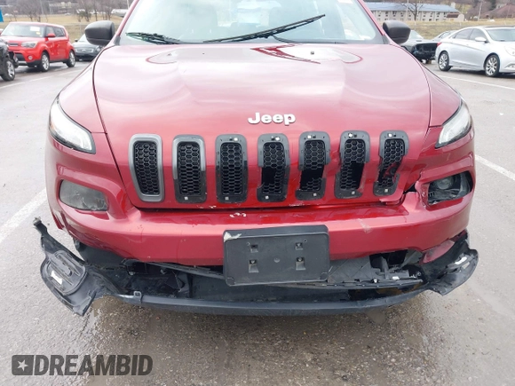 2016 Jeep Cherokee Sport with VIN 1C4PJMAB8GW120767, listed as a IAAI auction lot 41466290 with 1 mi miles. Bid and sale history available at carsss.com. Image 13.