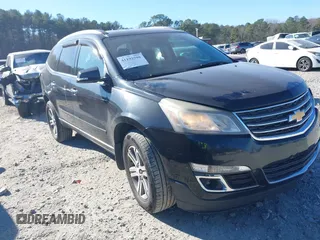 2015 Chevrolet Traverse LT z VIN 1GNKRHKD3FJ201026, wystawiony jako IAAI lot #41192598 z przebiegiem 203 955 mil mil oraz . Historia ofert i sprzedaży dostępna na DreamBid. Obrazek 1.