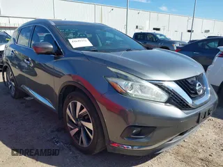 2017 Nissan Murano Platinum z VIN 5N1AZ2MG2HN140770, wystawiony jako IAAI lot #41645332 z przebiegiem 128 082 mil mil oraz . Historia ofert i sprzedaży dostępna na DreamBid. Obrazek 1.