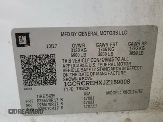 2018 Chevrolet Silverado 1500 LT with VIN 1GCRCREHXJZ159008, listed as a Copart auction lot 51814335 with 209,374 mi miles and Clean Title. Bid and sale history available at DreamBid. Image 12.
