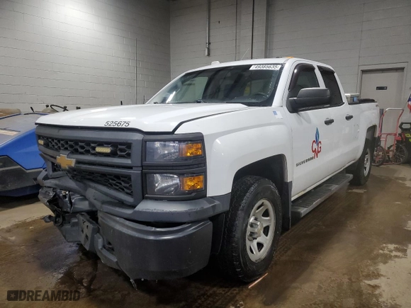 2015 Chevrolet Silverado 1500 Work Truck with VIN 1GCVKPEC5FZ149312, listed as a Copart auction lot 49385635 with 159,285 mi miles and Salvage Title. Bid and sale history available at carsss.com. Image 1.