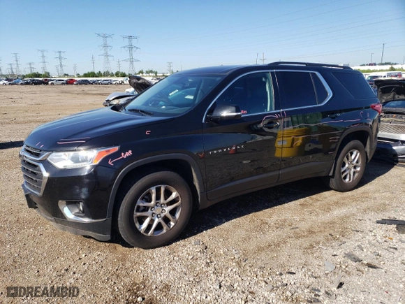 2019 Chevrolet Traverse LT Leather with VIN 1GNERHKW9KJ212749, listed as a Copart auction lot 59981924 with 108,688 mi miles and Salvage Title. Bid and sale history available at carsss.com. Image 1.