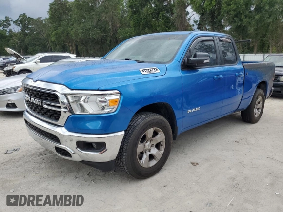 2022 Ram 1500 Big Horn with VIN 1C6SRFBT5NN202987, listed as a Copart auction lot 59354415 with Not provided miles and Non repairable. Bid and sale history available at DreamBid. Image 1.