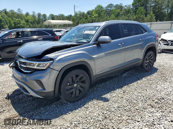 2023 Volkswagen Atlas SE z VIN 1V2JE2CA9PC225255, wystawiony jako Copart lot #58128665 z przebiegiem 40 220 mil mil oraz Szkoda całkowita • Salvage title. Historia ofert i sprzedaży dostępna na DreamBid. Obrazek 1.