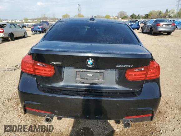 2014 BMW 3 Series 335i xDrive with VIN WBA3B9C58EP458979, listed as a Copart auction lot 53272855 with 120,565 mi miles and Salvage title. Bid and sale history available at DreamBid. Image 6.