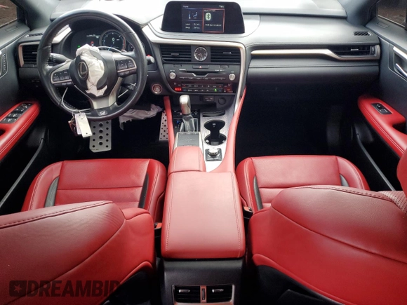 2020 Lexus RX 350 F Sport Performance with VIN 2T2YZMDA5LC223966, listed as a Copart auction lot 54944185 with 62,392 mi miles and Salvage title. Bid and sale history available at DreamBid. Image 8.