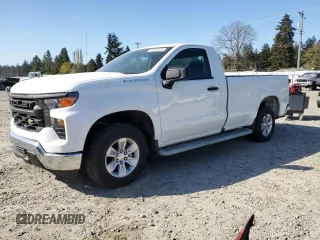 2023 Chevrolet Silverado 1500 Work Truck with VIN 3GCNAAED1PG293594, listed as a Copart auction lot 53402525 with 0 mi miles and Clean Title. Bid and sale history available at carsss.com. Image 1.