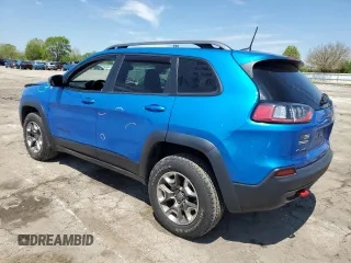 2019 Jeep Cherokee Trailhawk z VIN 1C4PJMBX2KD341540, wystawiony jako Copart lot #55656625 z przebiegiem 88 128 mil mil oraz Szkoda całkowita • Salvage title. Historia ofert i sprzedaży dostępna na DreamBid. Obrazek 2.