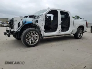 2020 GMC Sierra 1500 Denali with VIN 1GTU9FEL7LZ222287, listed as a Copart auction lot 55154525 with 40,750 mi miles and Clean title. Bid and sale history available at DreamBid. Image 1.