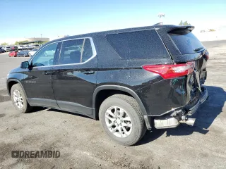 2020 Chevrolet Traverse LS with VIN 1GNERFKW1LJ142279, listed as a Copart auction lot 66882814 with 91,958 mi miles and Salvage Title. Bid and sale history available at carsss.com. Image 2.
