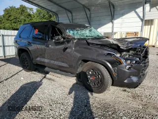 2023 Toyota Sequoia SR5 with VIN 7SVAAABA2PX015412, listed as a Copart auction lot 69880554 with 10,016 mi miles and Salvage Title. Bid and sale history available at carsss.com. Image 4.