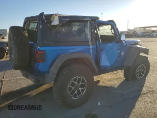 2024 Jeep Wrangler Rubicon z VIN 1C4PJXCG1RW298288, wystawiony jako Copart lot #81371914 z przebiegiem 4 445 mil mil oraz Szkoda całkowita • Salvage title. Historia ofert i sprzedaży dostępna na DreamBid. Obrazek 3.