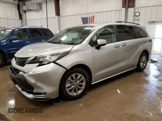 2023 Toyota Sienna XLE with VIN 5TDJSKFC3PS093292, listed as a Copart auction lot 81613604 with 0 mi miles and Salvage Title. Bid and sale history available at carsss.com. Image 1.