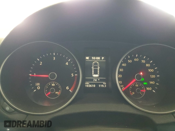 2011 Volkswagen Jetta TDI with VIN 3VWPL7AJ5BM644807, listed as a Copart auction lot 60695205 with 103,610 mi miles and Salvage title. Bid and sale history available at DreamBid. Image 9.