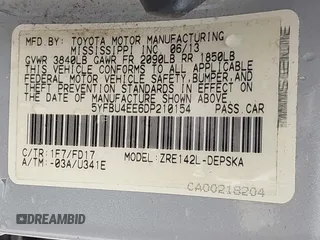 2013 Toyota Corolla L with VIN 5YFBU4EE6DP210154, listed as a IAAI auction lot 41730219 with 171,483 mi miles and . Bid and sale history available at DreamBid. Image 9.