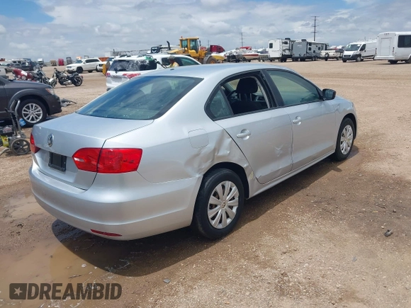 2013 Volkswagen Jetta S with VIN 3VW2K7AJ4DM410383, listed as a IAAI auction lot 42627193 with 154,300 mi miles and . Bid and sale history available at DreamBid. Image 4.