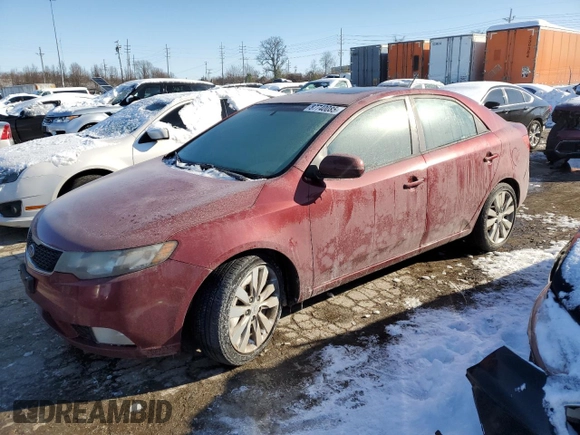 2011 Kia Forte SX with VIN KNAFW4A3XB5389158, listed as a Copart auction lot 87740085 with 170,497 mi miles and Salvage Title. Bid and sale history available at carsss.com. Image 1.