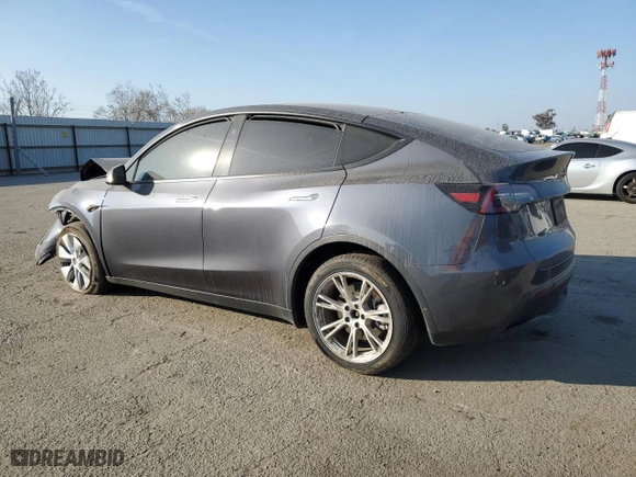 2023 Tesla Model Y Long Range with VIN 7SAYGDEE8PF855764, listed as a Copart auction lot 89010695 with 0 mi miles and Salvage Title. Bid and sale history available at carsss.com. Image 2.