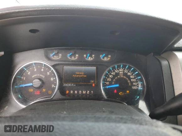 2014 Ford F-150 XL with VIN 1FTFW1EF1EKD43603, listed as a Copart auction lot 51505975 with 204,240 mi miles and Salvage Title. Bid and sale history available at carsss.com. Image 9.