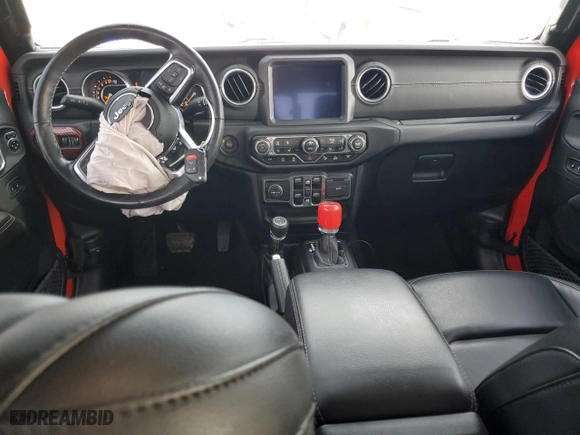 2021 Jeep Gladiator Overland with VIN 1C6HJTFG4ML520672, listed as a Copart auction lot 84208074 with 57,038 mi miles and Salvage Title. Bid and sale history available at carsss.com. Image 8.