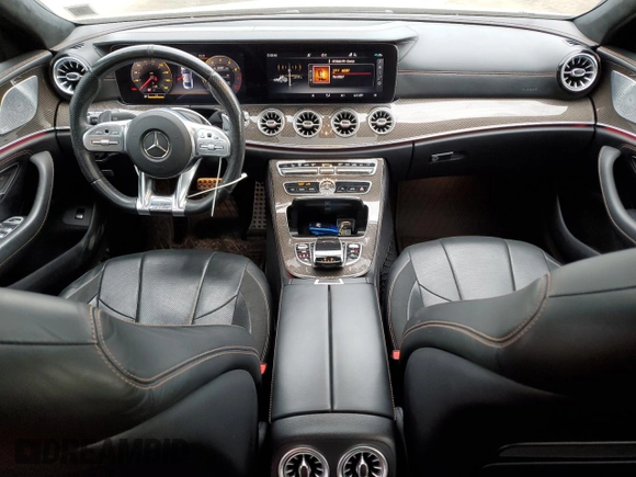 2019 Mercedes-Benz CLS with VIN WDD2J6BB7KA020448, listed as a Copart auction lot 47607135 with 52,212 mi miles and Salvage Title. Bid and sale history available at carsss.com. Image 8.