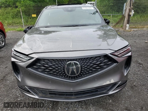 2024 Acura MDX w/A-Spec Package with VIN 5J8YE1H02RL019581, listed as a Copart auction lot 61801205 with 45,297 mi miles and Salvage title. Bid and sale history available at DreamBid. Image 5.