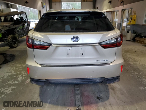 2019 Lexus RX with VIN 2T2BGMCA4KC029859, listed as a Copart auction lot 36633993 with 52,099 mi miles. Bid and sale history available at carsss.com. Image 6.