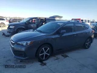 2021 Subaru Impreza Premium z VIN 4S3GTAV67M3715578, wystawiony jako Copart lot #47047375 z przebiegiem Nie podano mil oraz Szkoda całkowita • Salvage title. Historia ofert i sprzedaży dostępna na DreamBid. Obrazek 1.