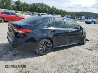 2024 Toyota Corolla SE with VIN JTDS4MCE6RJ106228, listed as a Copart auction lot 45608915 with 15,566 mi miles and Clean Title. Bid and sale history available at DreamBid. Image 3.