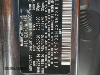2022 Kia Telluride EX z VIN 5XYP3DHC2NG236212, wystawiony jako Copart lot #53648415 z przebiegiem 72 863 mil mil oraz Szkoda całkowita • Salvage title. Historia ofert i sprzedaży dostępna na DreamBid. Obrazek 13.